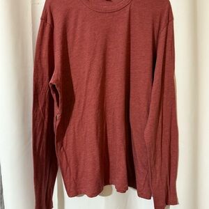 Alternative Men's Brick Red Long Sleeve Tee